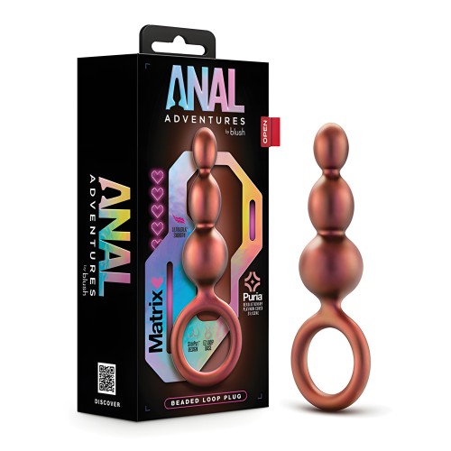 Plug Anal Beaded Loop Blush Anal Adventures Cobre
