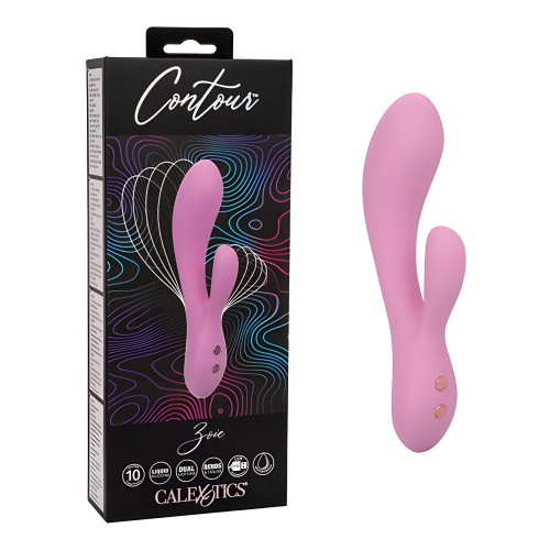 Masajeador Doble Contour Zoie - Rosa