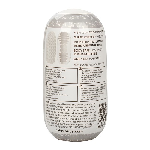 Boundless Reversible Ribbed Stroker - White