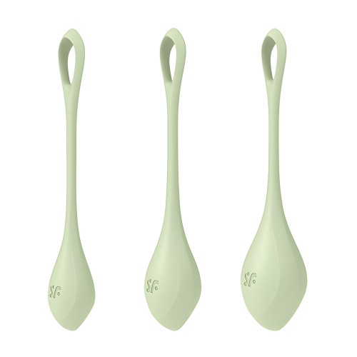 Set de Entrenamiento Satisfyer Yoni Power 2 - Verde Claro