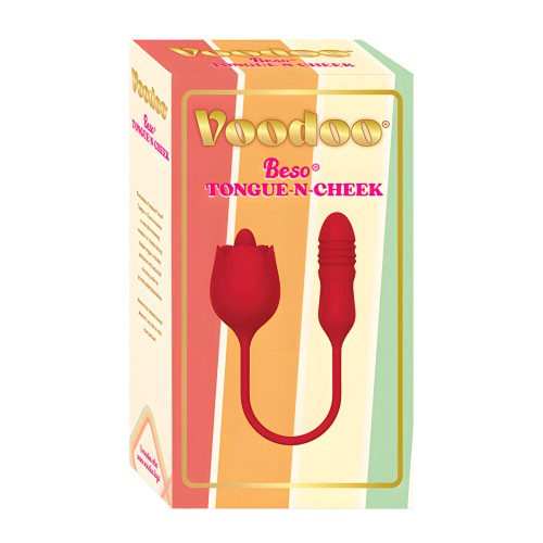 Voodoo Beso Lengua y Mejilla - Rojo