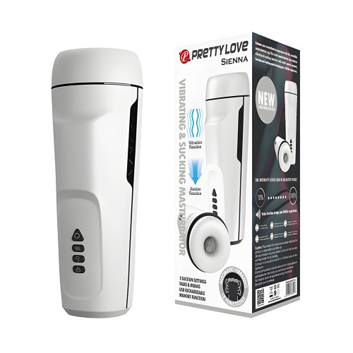 Pretty Love Sienna Sucking &amp; Vibrating Masturbator - White