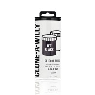 Clone-A-Willy Silicone Refill - Jet Black
