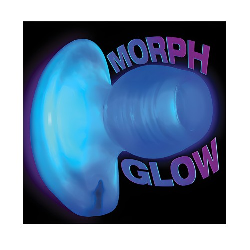 Oxballs Glowhole 2 Hollow Buttplug w/LED Insert Large - Blue Morph