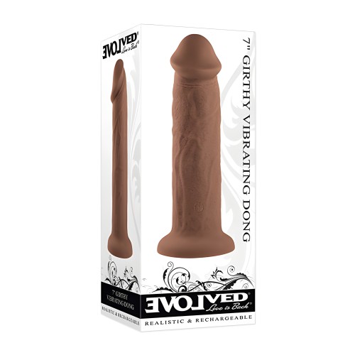 Evolved 7" Girthy Vibrating Dong