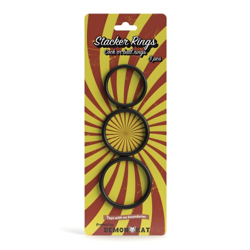 Demon Kat Stacker Rings - Versatile Pleasure