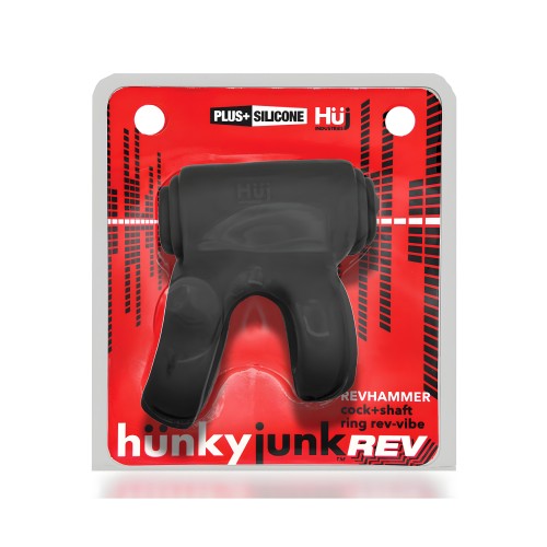 Hunky Junk Revhammer Shaft Vibe Ring - Black