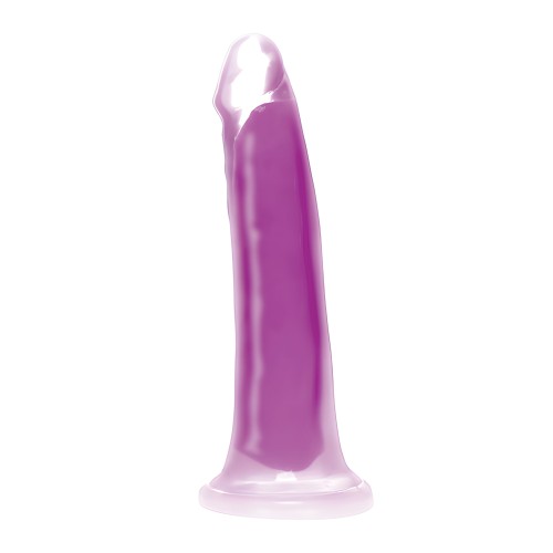 Curve Toys Lollicock 7" Glow In The Dark Silicone Dildo - Purple