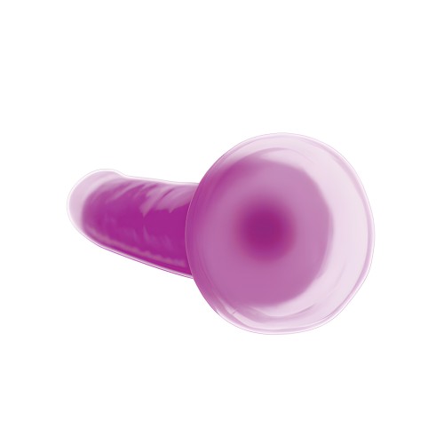 Curve Toys Lollicock 7" Glow In The Dark Silicone Dildo - Purple