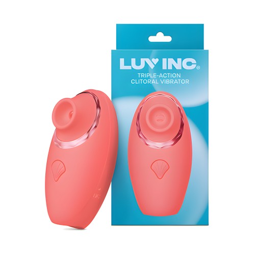Luv Inc. Triple - Action Clitoral Vibrator - Coral