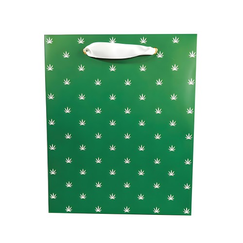 Polka Pot Gift Bag - Green/White
