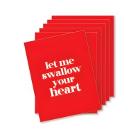 Swallow Your Heart Naughty Greeting Card