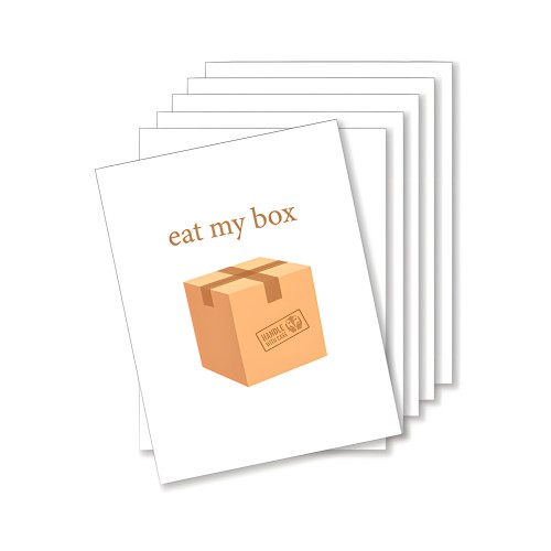 Tarjeta de Cumpleaños Traviesa Eat My Box - Pack de 6
