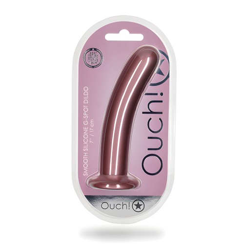 Dildo G-Spot Suave de 7" Shots Ouch - Oro Rosa