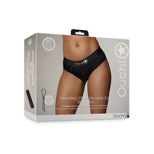 Tanga Vibrador Shots Ouch - Negro M/L