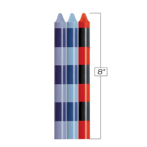 The 9's Make Me Melt Sensual Warm Drip Candles - Passionettes Stripes Pack of 3