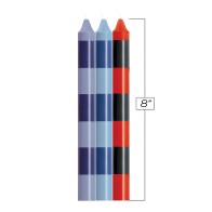 The 9's Make Me Melt Sensual Warm Drip Candles - Passionettes Stripes Pack of 3