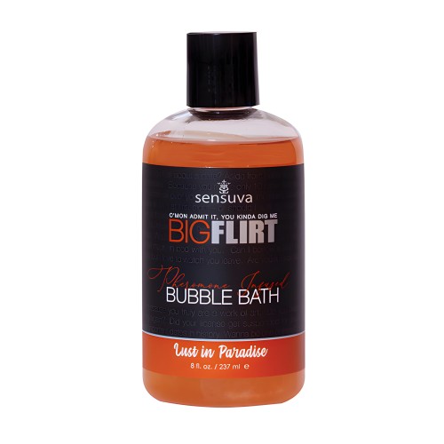 Sensuva Big Flirt Baño de Burbujas con Pheromonas - 8 oz Lust In Paradise