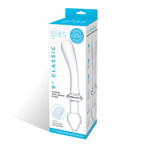 Glas 9" Classic Curved Dildo