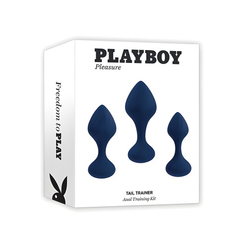 Playboy Pleasure Tail Trainer Anal Training Kit - Navy