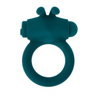 Anillo de Placer Playboy Bunny Buzzer - Verde Profundo