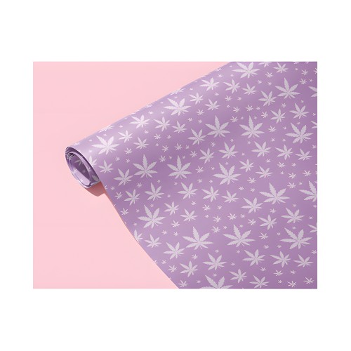 Purple Pot Leaf Wrapping Paper