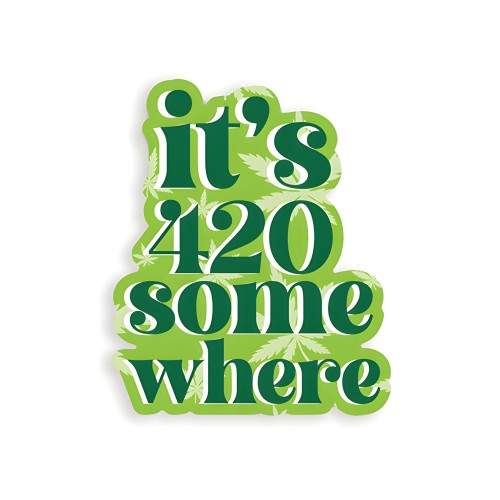 Paquete de Stickers It's 420 Somewhere
