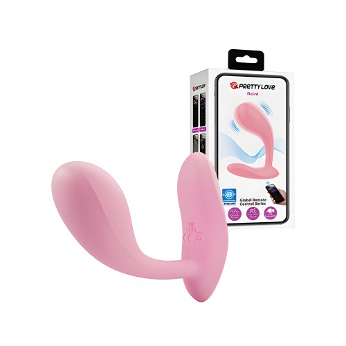 Pretty Love Baird Plug Anal Vibrante Habilitado para App - Rosa Chicle
