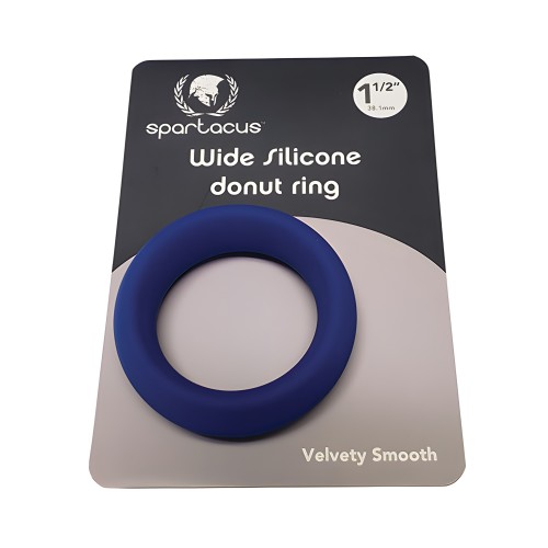 Spartacus Wide Silicone Donut Ring - Blue