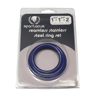 Paquete de 3 Anillos C de Acero Inoxidable Spartacus