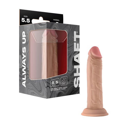 Shaft Model J Flexskin Liquid Silicone 5.5" Dong - Pine