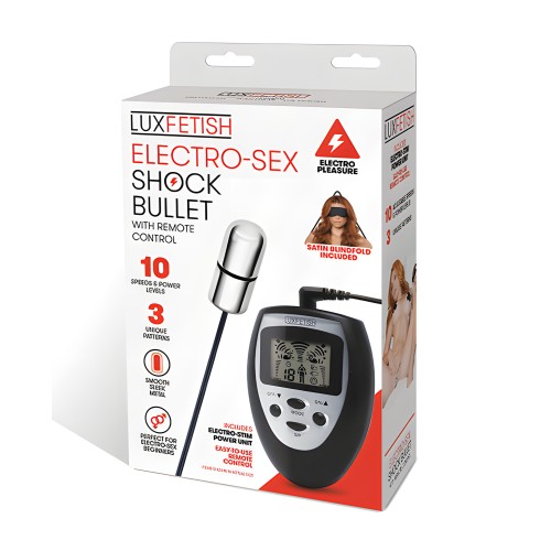 Bala de Choque Electro Sex Lux Fetish con Control Remoto