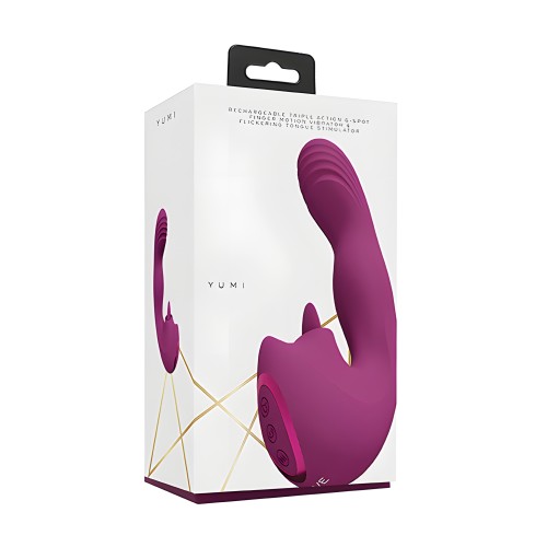 Shots Yumi Triple Action G-Spot Vibrator - Pink