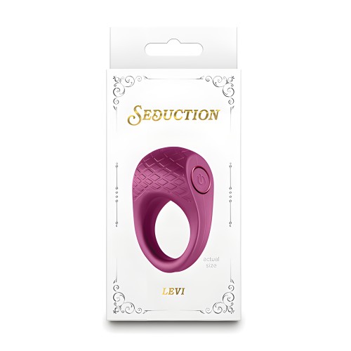 Seduction Levi - Anillo para el Pene Burdeos Metálico