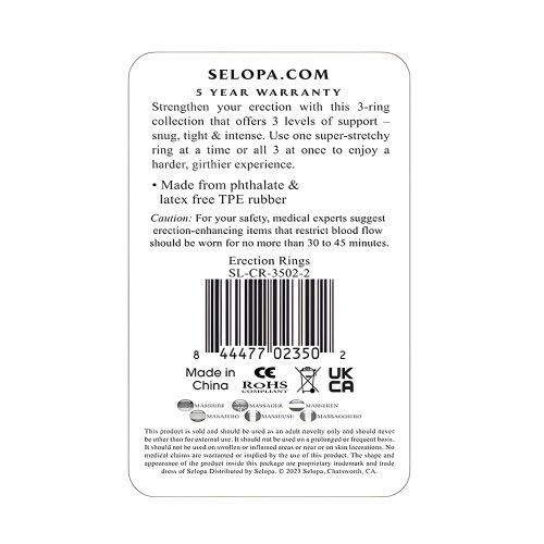 Anillos de Erección Selopa - Transparente | Selopa
