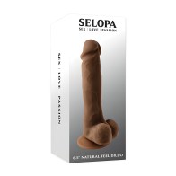 Selopa 6.5" Natural Feel Dildo - Dark