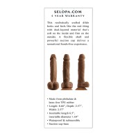 Selopa 6.5" Natural Feel Dildo - Dark