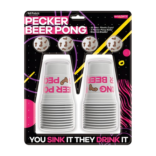 Juego de Beer Pong Pecker - Set Completo