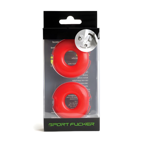 Anillos Stacker Sport Fucker - Rojo