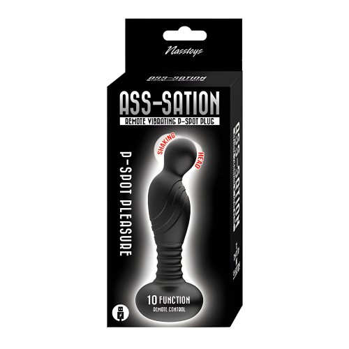 Tapón P Vibrante Remoto Ass-sation - Negro
