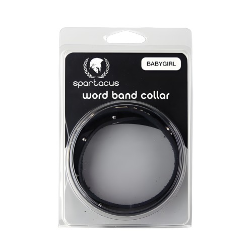 Collar de Cuero BABYGIRL - Negro