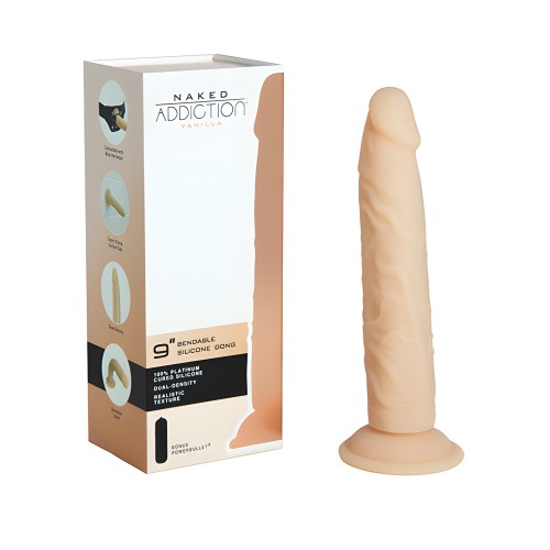 Dildo de Silicona Naked Addiction 9" - Vainilla