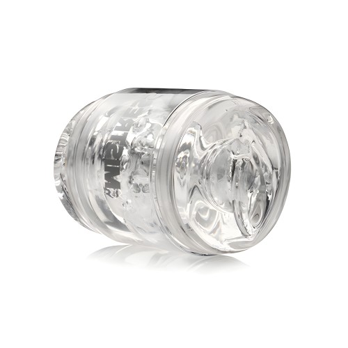 Curve Toys Mini Masturbador Doble Shot con Vagina y Ano - Transparente