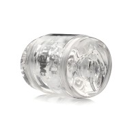 Curve Toys Mini Masturbador Doble Shot con Vagina y Ano - Transparente