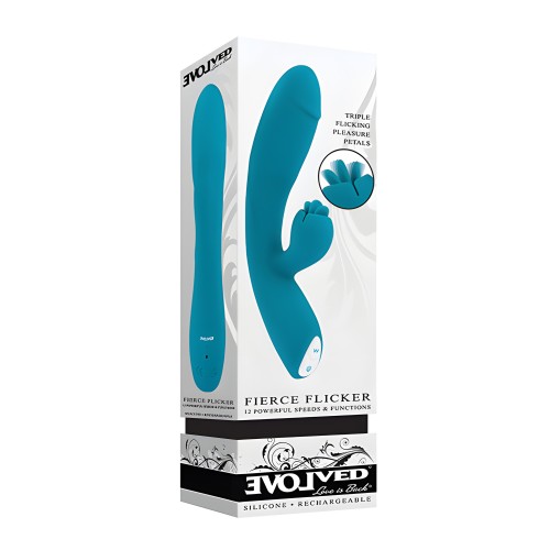 Evolved Fierce Flicker Teal Vibrator