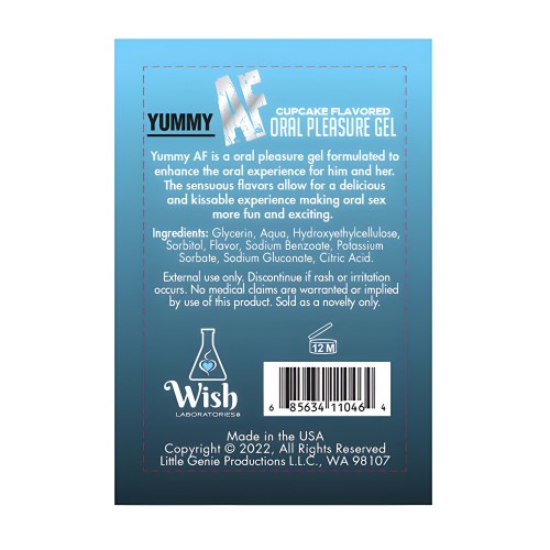 Gel de Placer Oral Yummy AF - 2.2 oz Cupcake