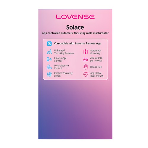 Lovense Solace Thrusting Masturbator - Black