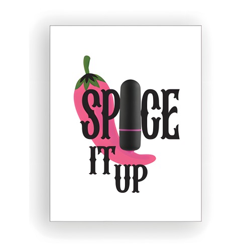 Spice It Up Naughty Greeting Card with Vibrator