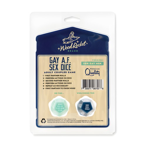 Wood Rocket Gay AF Sex Dice Game