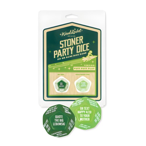 Juego de Dados Stoner Party de Wood Rocket - Verde